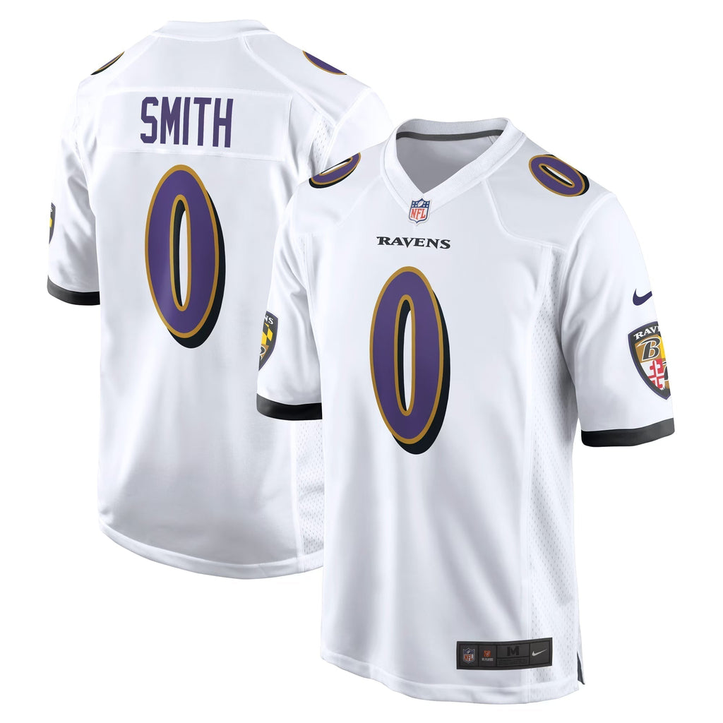 Baltimore Ravens Roquan Smith White Game Jersey