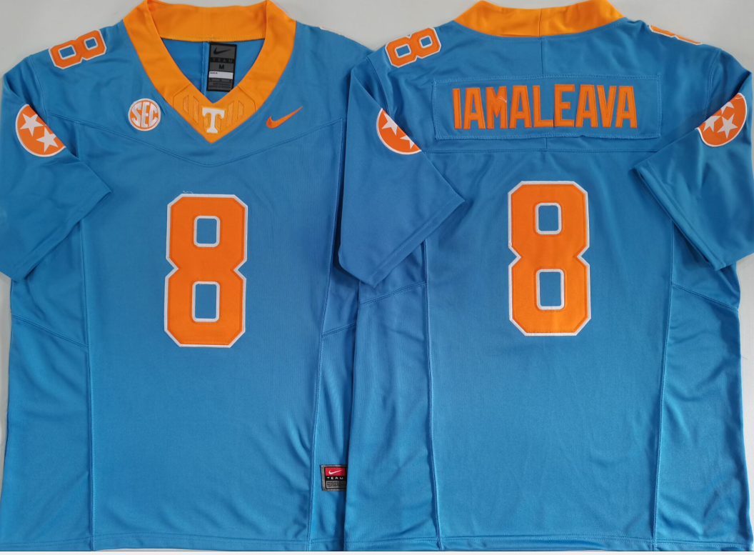 Men's Tennessee Volunteers Nico Iamaleava Blue Game Jersey