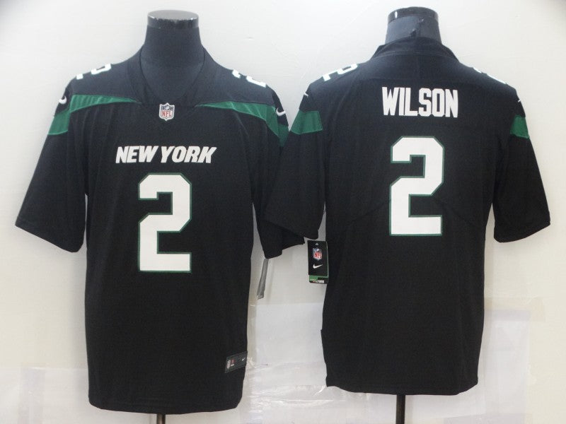 Men's New York Jets Zach Wilson Black Alternate Game Jersey