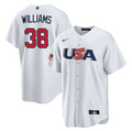 Men's 2023 World Baseball Classic #38 Devin Williams USA White Jersey1