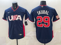 Men's USA Baseball Tarik Skubal #29 Navy 2026 World Baseball Classic Stadium Jersey