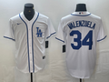 Men's Los Angeles Dodgers Fernando Valenzuela White Limited Player Jersey