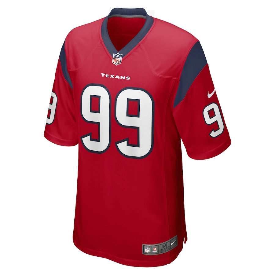 J.J. Watt 99 Houston Texans Men Retired Alternate Game Jersey - Red