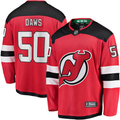 Men's New Jersey1 Devils Nico Daws #50 Red Player Game Jersey1