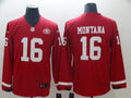 Men's San Francisco 49ers Joe Montana #16 Red Alternate Game Jersey1
