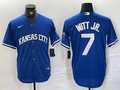 Men's Kansas City Royals Bobby Witt Jr. Royal Alternate Cooperstown Collection Replica Player Jersey
