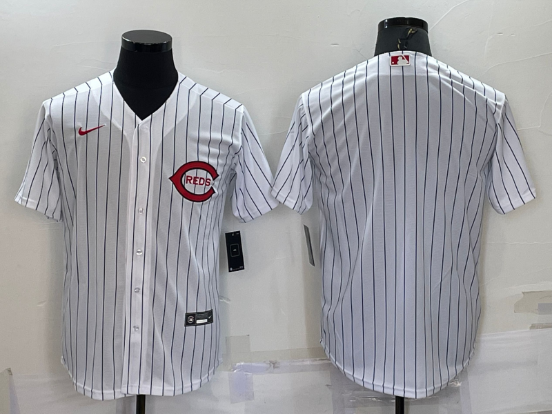 Men's Cincinnati Reds White 2022  at Field of Dreams Game Authentic Blank Jersey1