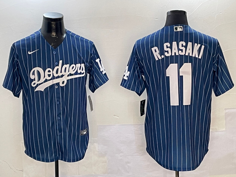 Men's Los Angeles Dodgers Roki Sasaki Royal Game Player Jersey