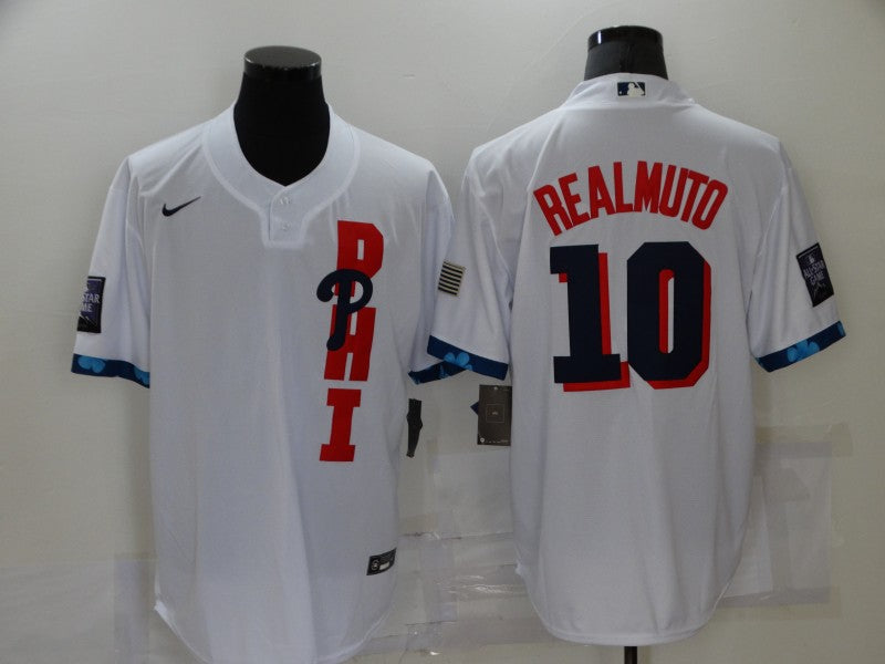 Men's Philadelphia Phillies J.T. Realmuto White All Star Player Jersey