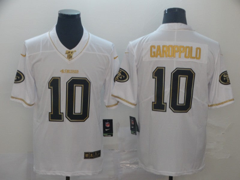 Men's San Francisco 49ers Jimmy Garoppolo #10 White Player Game Jersey1