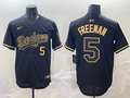 Men's Los Angeles Dodgers Freddie Freeman Black Team Player Game Jersey