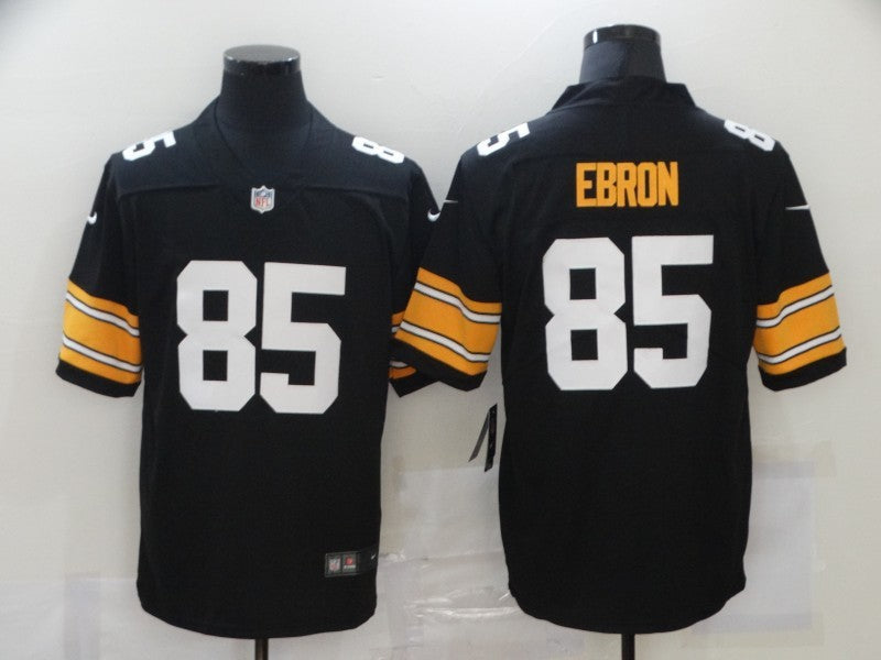 Men's Pittsburgh Steelers Eric Ebron #85 Black Player Game Jersey1