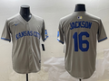 Men's Kansas City Royals Bo Jackson Gray Limited Player Jersey