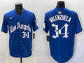 Men's Los Angeles Dodgers Fernando Valenzuela Royal Alternate Game Jersey
