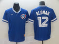 Men's Toronto Blue Jays Roberto Alomar #12 Blue Replica Player Jersey1