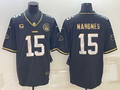 Men's Kansas City Chiefs Patrick Mahomes Black Team Game Jersey