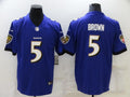 Men's Baltimore Ravens Marquise Brown Purple Game Jersey