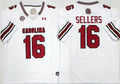 Men's South Carolina Gamecock LaNorris Sellers White Player Game Jersey