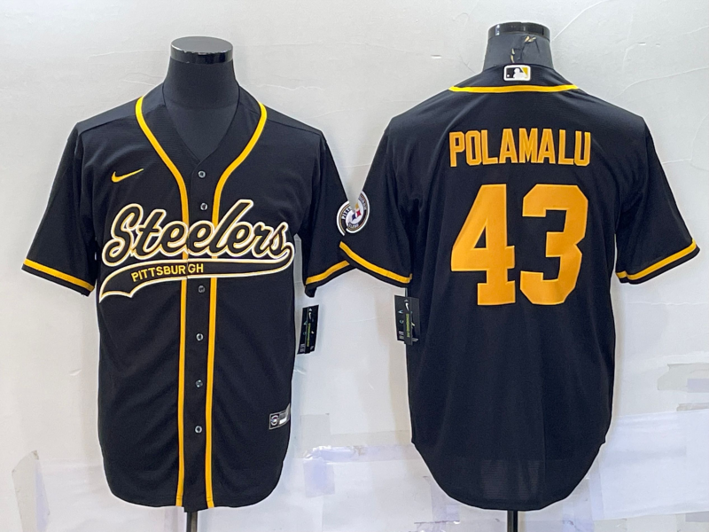 Men's Pittsburgh Steelers Troy Polamalu #43 Black Vapor F.U.S.E. Limited Jersey1