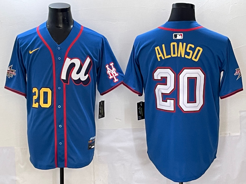 Men's National League Pete Alonso Blue 2025 All-Star Edition Limited Player Jersey