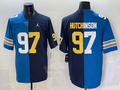 Men's Detroit Lions Aidan Hutchinson #97 Blue/Navy Game Jersey