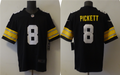 Men's Pittsburgh Steelers Kenny Pickett Black Player Game Jersey