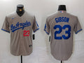 Men's Los Angeles Dodgers Kirk Gibson Gray Player Jersey