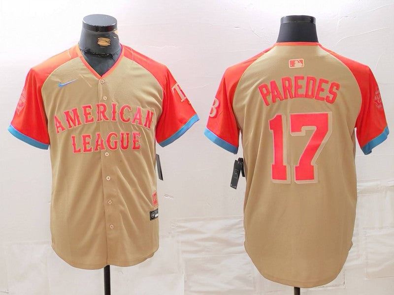 Men's American League Isaac Paredes Cream 2024  All-Star Game Limited Player Jersey