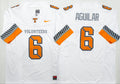 Men's Tennessee Volunteers Joey Aguilar #6 White Player Game Jersey