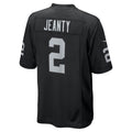 LV.Raiders #2 Ashton Jeanty Black 2025  Draft First Round Pick Game Jersey