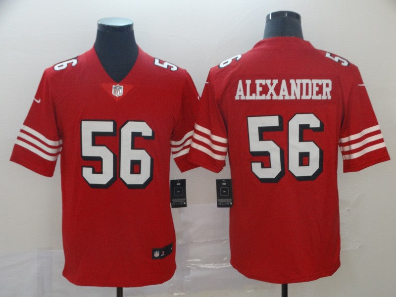 Men's San Francisco 49ers Kwon Alexander Red Game Player Jersey