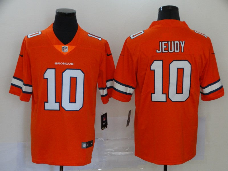 Men's Denver Broncos Jerry Jeudy Orange Game Player Jersey