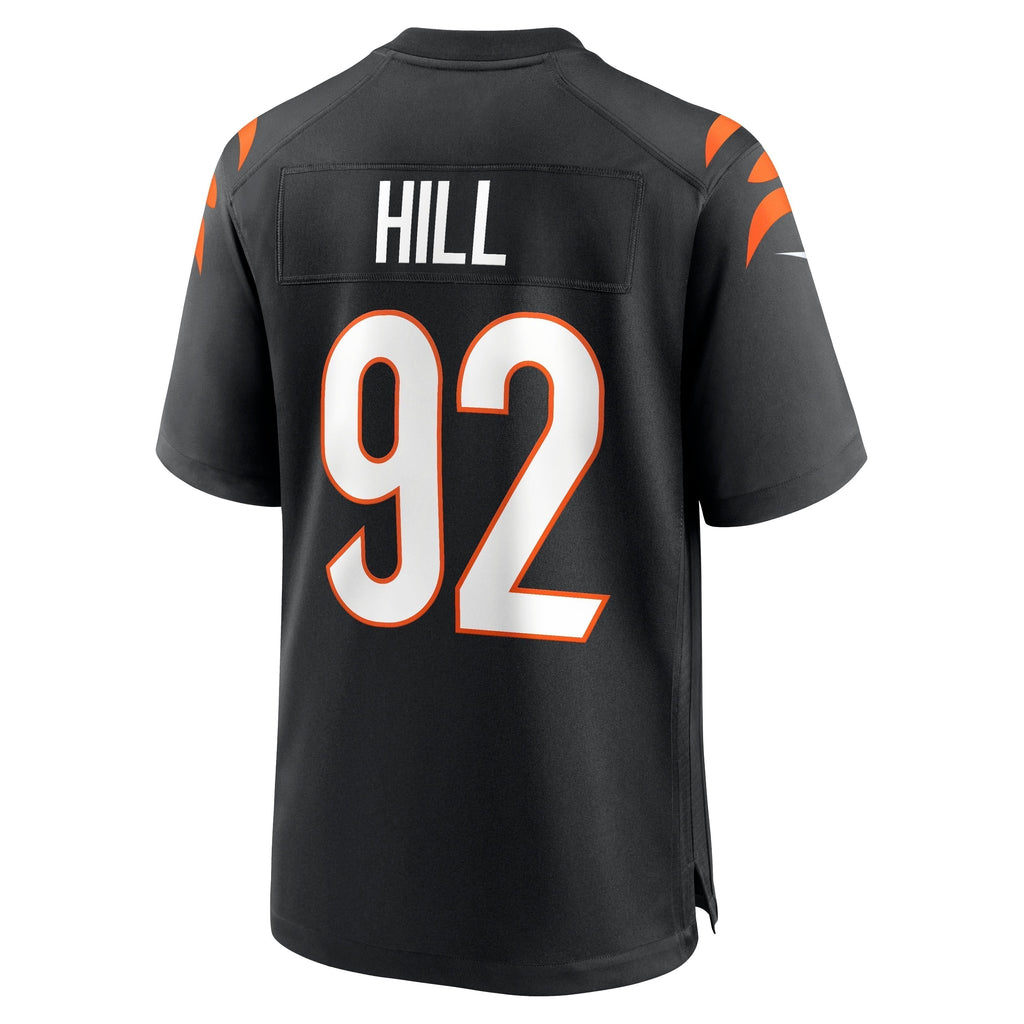 B.J. Hill Cincinnati Bengals  Game Jersey - Black
