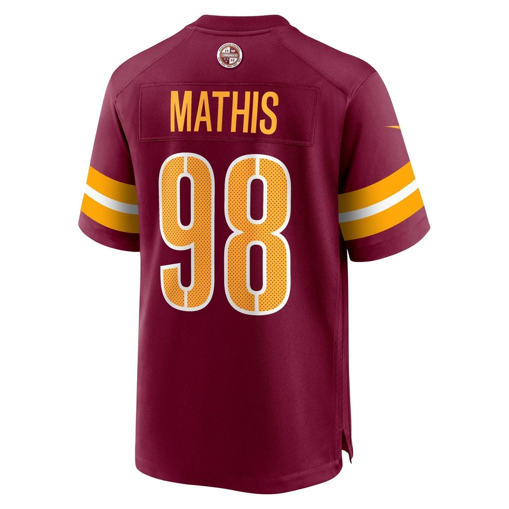 Phidarian Mathis Washington Commanders    Game Jersey - Burgundy