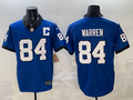 Men's Indianapolis Colts Tyler Warren #84 Heather Royal Alternate 2 Indiana Nights Game Jersey