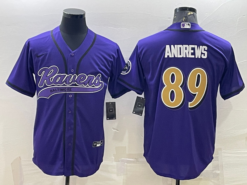 Men's Baltimore Ravens Mark Andrews Purple Player Jersey Joint Edition