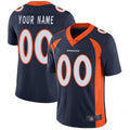 Men's Denver Broncos Navy Custom Game Jersey