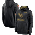 Men's Arizona Cardinals  2020 Salute to Service Hoodie1 Black