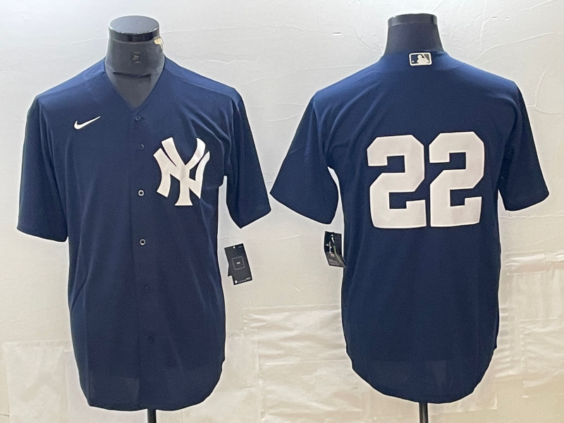 Men's New York Yankees Juan Soto Navy Replica Player Name Jersey