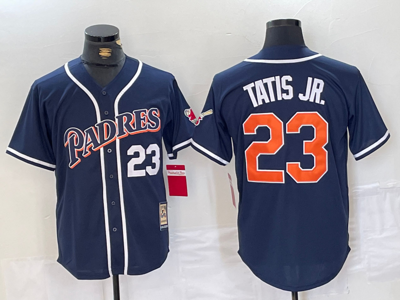 Men's San Diego Padres Fernando Tatis Jr. Navy Replica Player Jersey