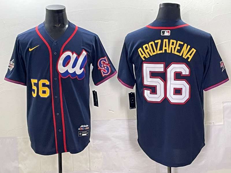 Men's American League Randy Arozarena Navy 2025 All-Star Edition Limited Player Jersey