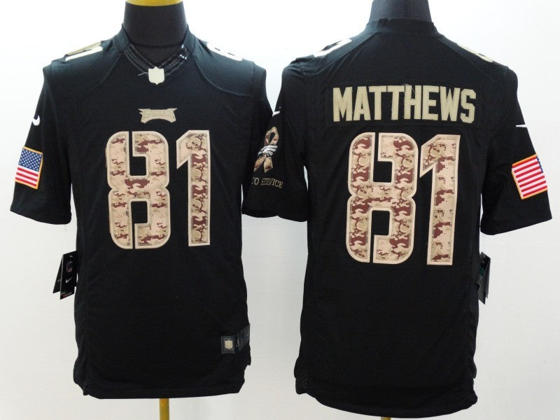 Men's Philadelphia Eagles Jordan Matthews #81 Black Game Jersey1