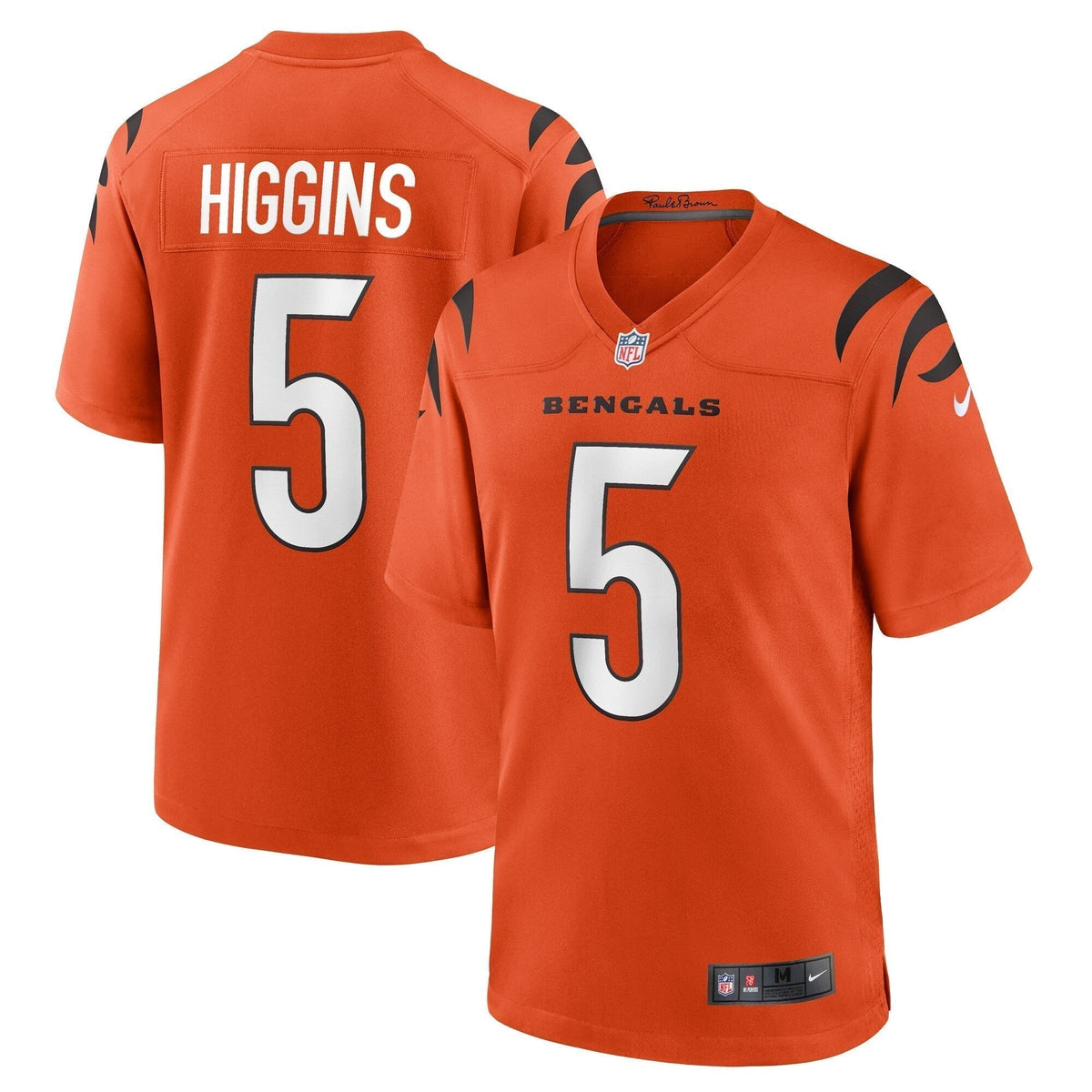 Tee Higgins Cincinnati Bengals  Alternate Game   Jersey - Orange