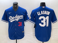 Men's Los Angeles Dodgers Tyler Glasnow Blue Replica Game Jersey