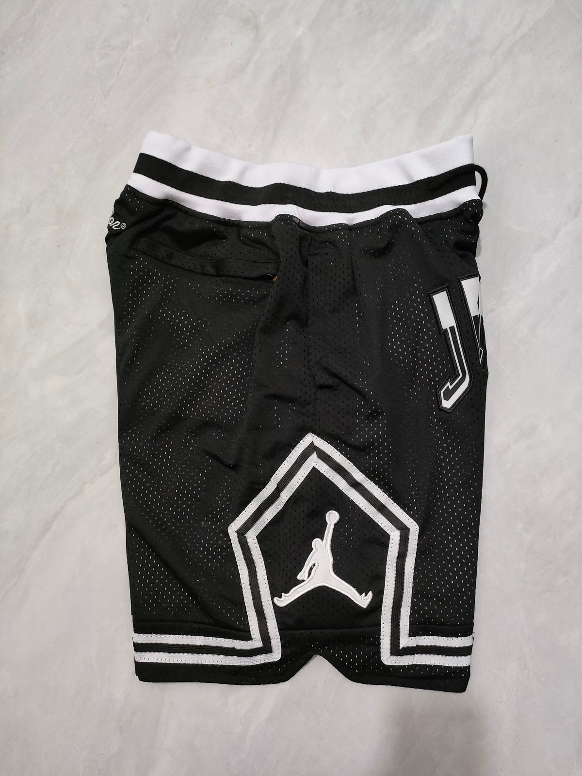JUST DON Jordan Black Pocket Shorts