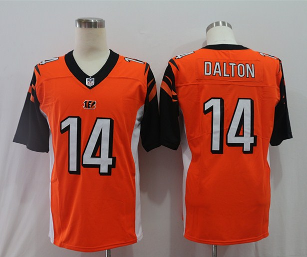 Men's Cincinnati Bengals Andy Dalton Orange Game Jersey