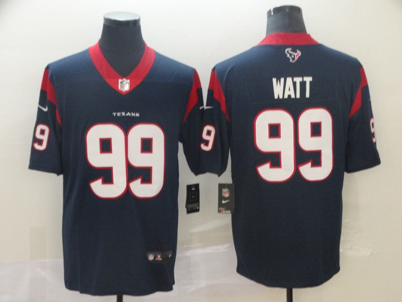 Men's Houston Texans J.J. Watt Navy Game Player Jersey