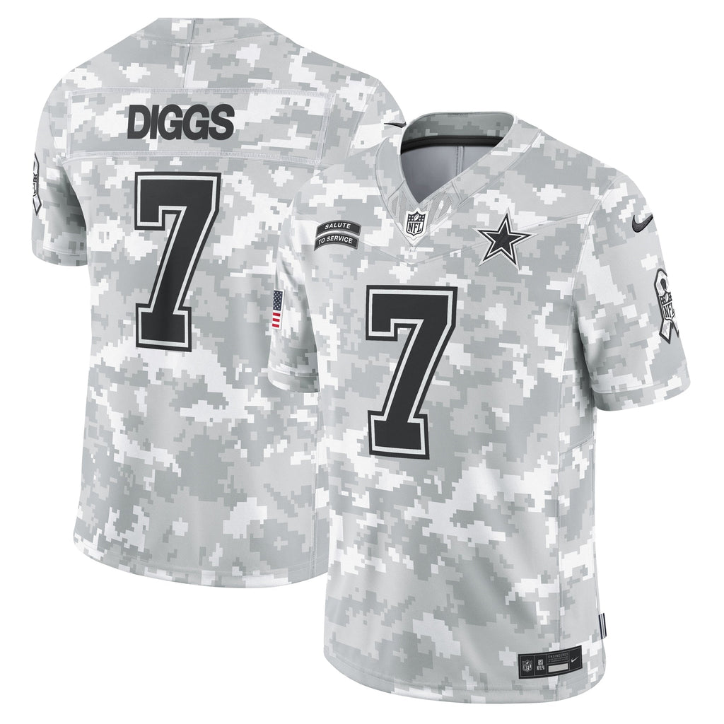 Trevon Diggs Dallas Cowboys  2024 Salute to Service Limited Jersey - Arctic Camo