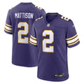 Alexander Mattison Minnesota Vikings  Classic   Game Jersey - Purple