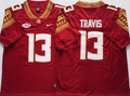 Men's Florida State Seminoles Jordan Travis Red Player Game Jersey